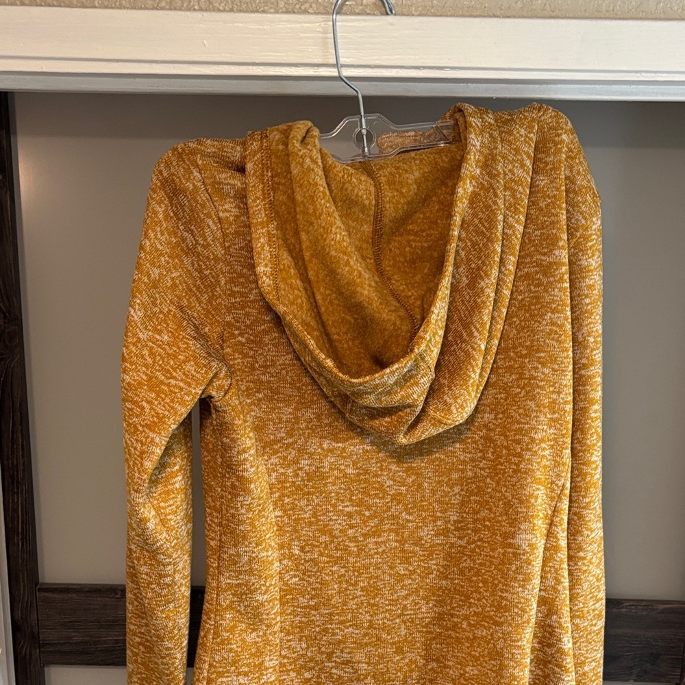 Women's Columbia Mustard Button-Up Hoodie - Picture 4 of 5